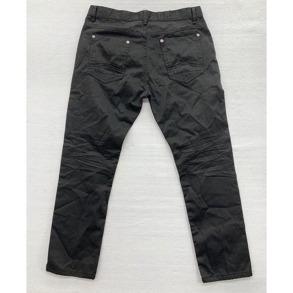 Reset Denim Men's Jeans Size 36/30 Black Whiskered Front Casual - Picture 11 of 16